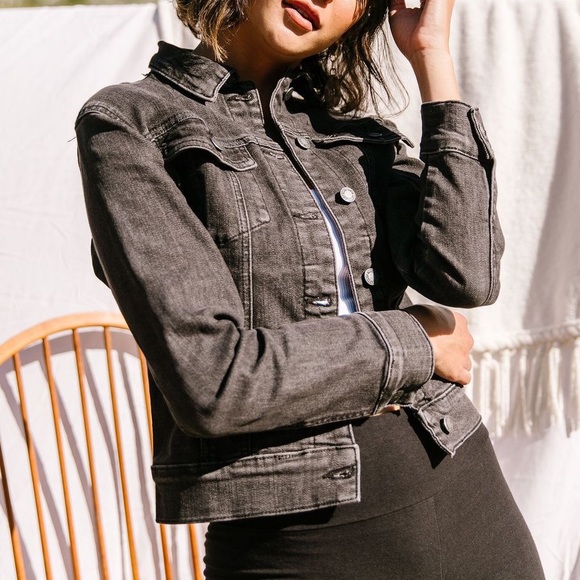 Judy Blue Black Magic Denim Jean Jacket - Picture 10 of 11